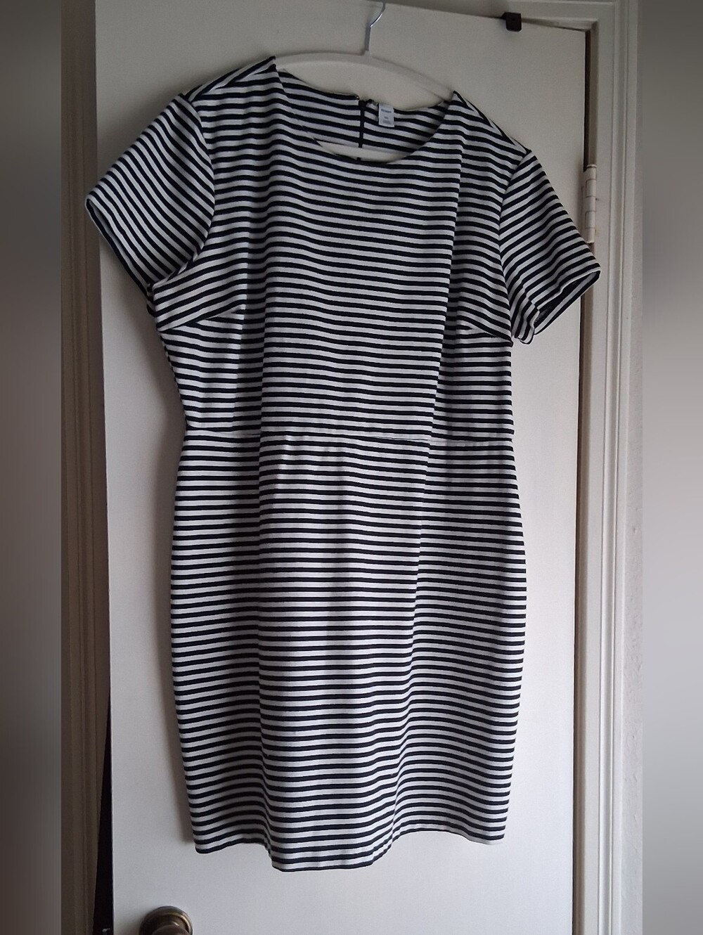 Old Navy Black and White Striped Mini Dress